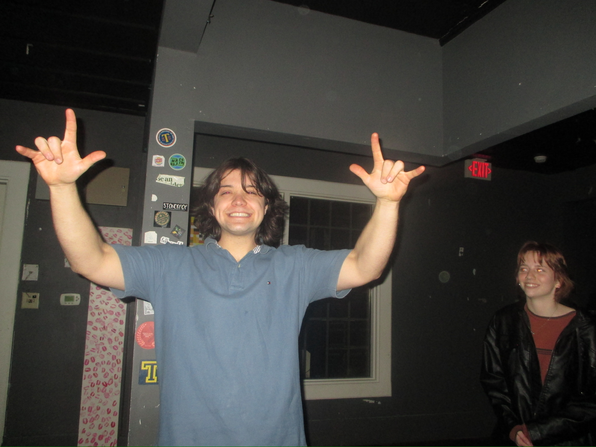 Cristiano throwing rock hands after performance